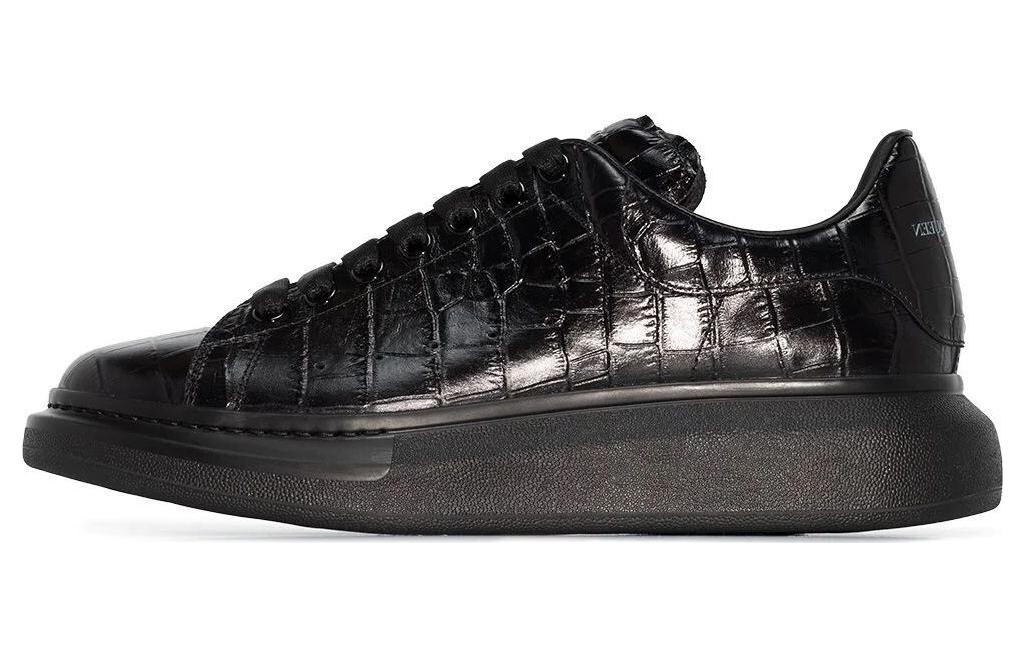 

Кроссовки Alexander McQueen Oversized Black Black Croc, Черный, Кроссовки Alexander McQueen Oversized Black Black Croc