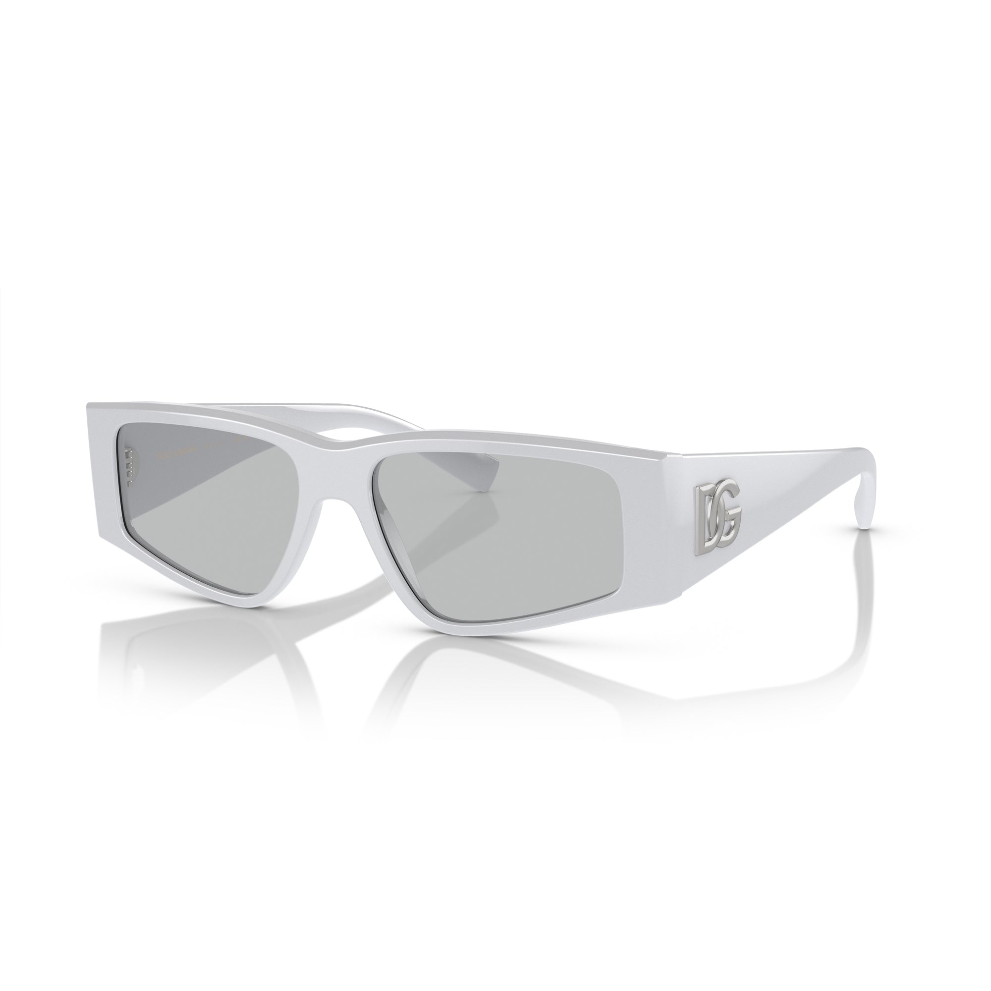 

Солнцезащитные очки Dolce & Gabbana DG 4453 341887 55 мм мужские прямоугольные, светло-серый