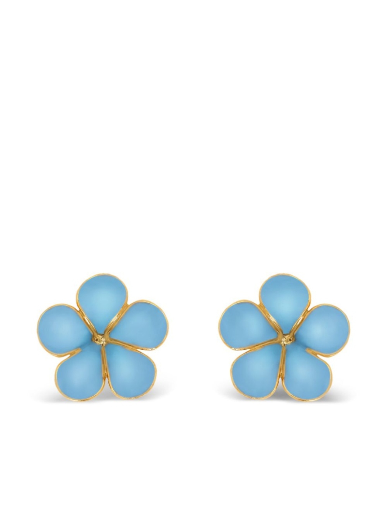 

Серьги-гвоздики Enamel Flower Oscar de la Renta, золотой