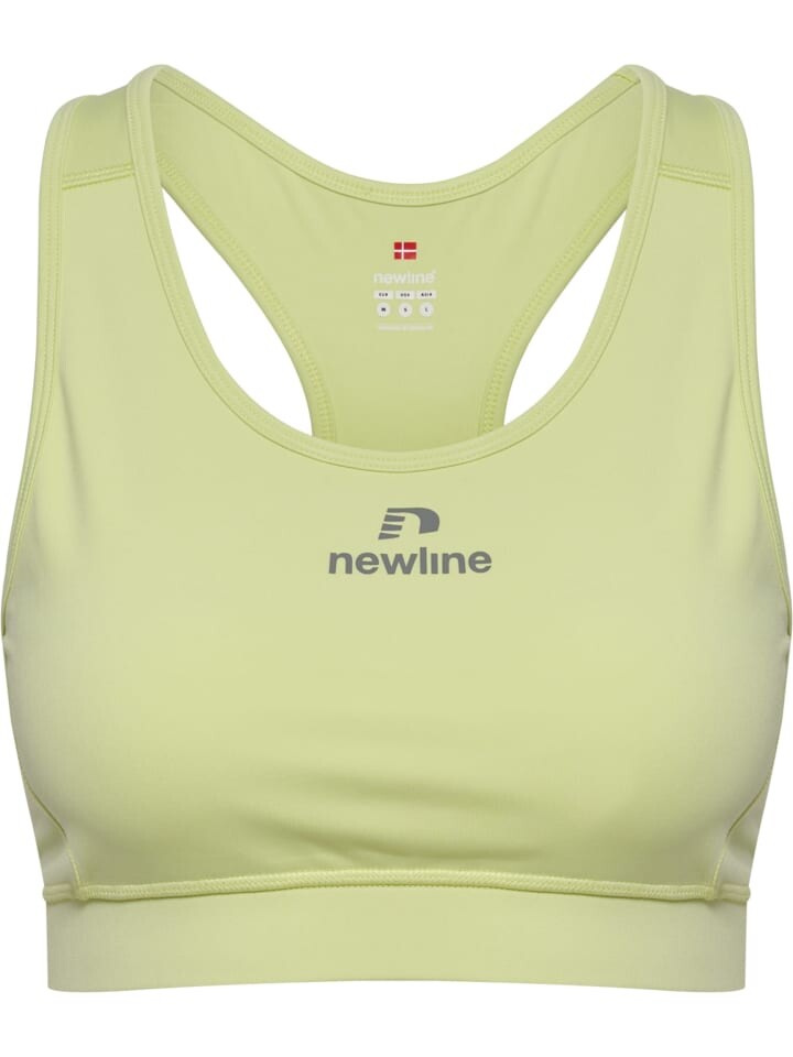 

Спортивная футболка Newline S/L Ringerrücken Nwllean Laufen Damen, цвет luminary green