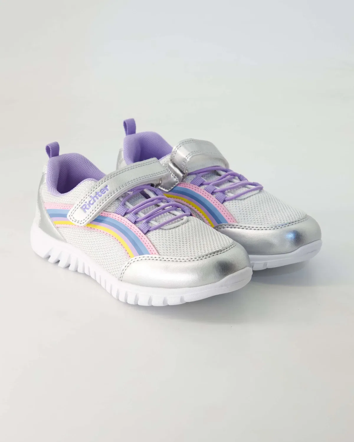 Кроссовки, кожаные, Richter Shoes, серебристый
