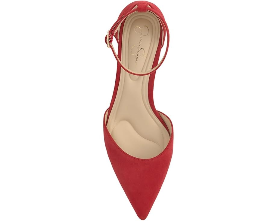 Туфли Jessica Simpson Foxena Pointed Toe Ankle Strap Pump, цвет Red Muse — фото 2