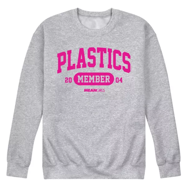 

Мужская флисовая толстовка Mean Girls Plastics Member Licensed Character, серый