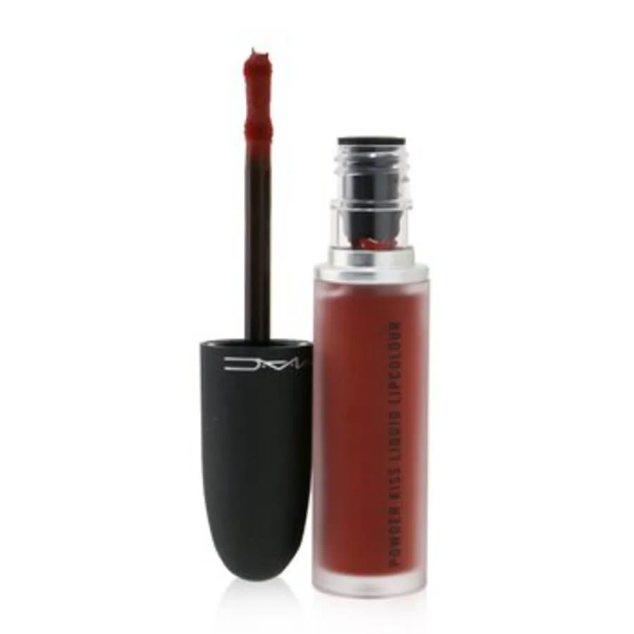 Жидкая губная помада Mac Ladies Powder Kiss 0,17 унции № 991 Devoted To Chili Makeup 773602567881