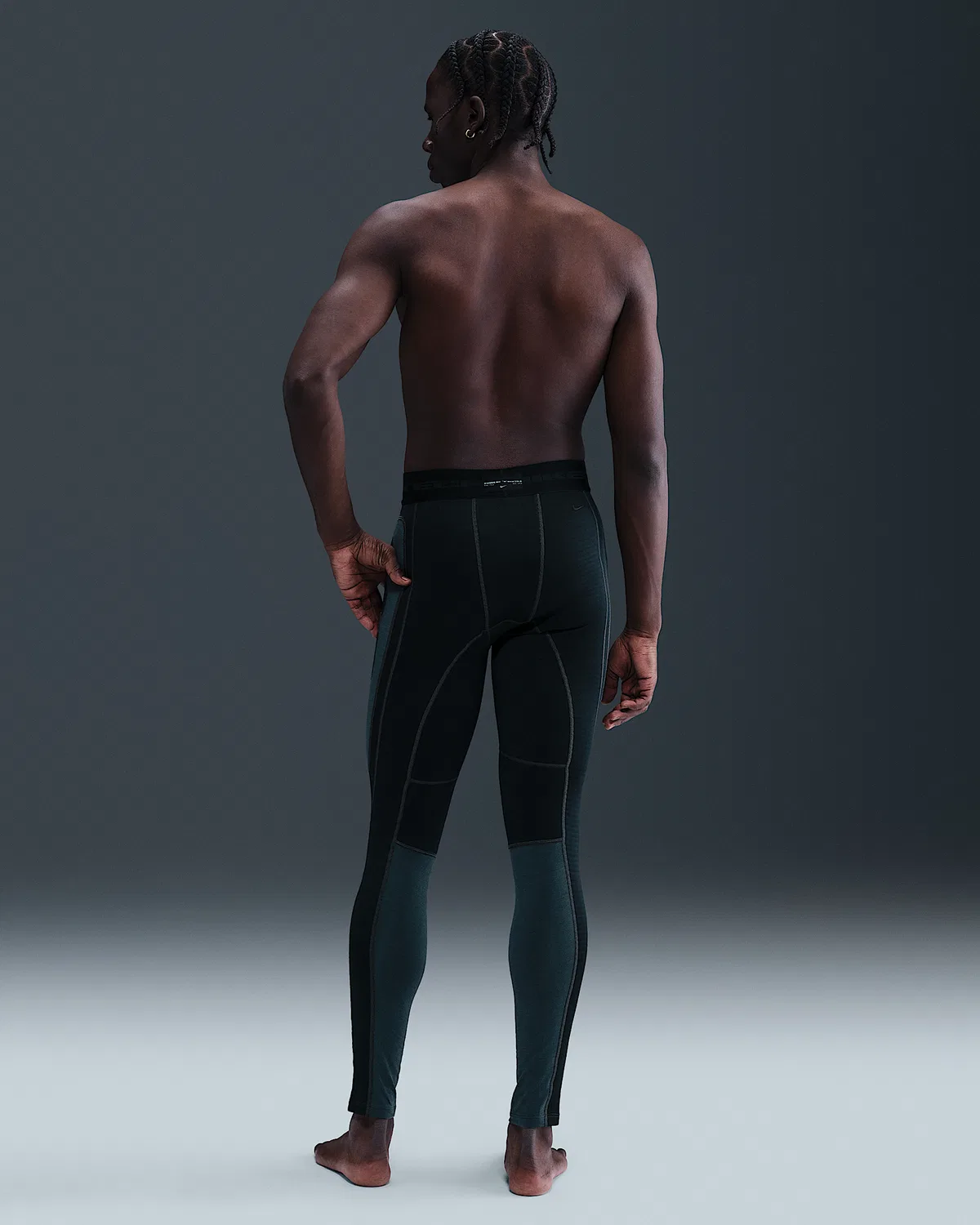 Мужские термотайтсы Nike Tech Therma-FIT, Black/Anthracite/Anthracite/Black — фото 4