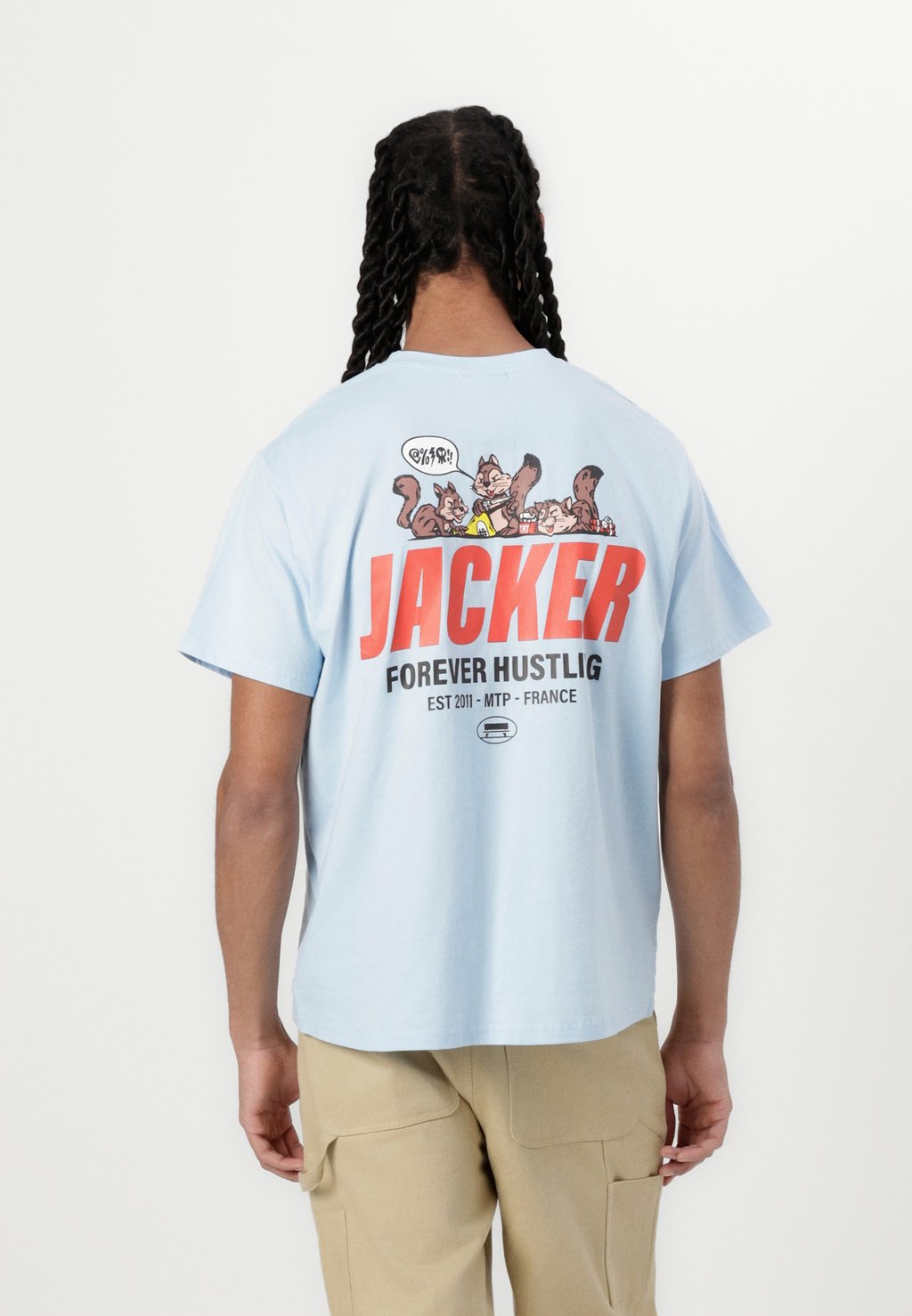 

Футболка с принтом SQUIRREL GANG UNISEX Jacker, синий