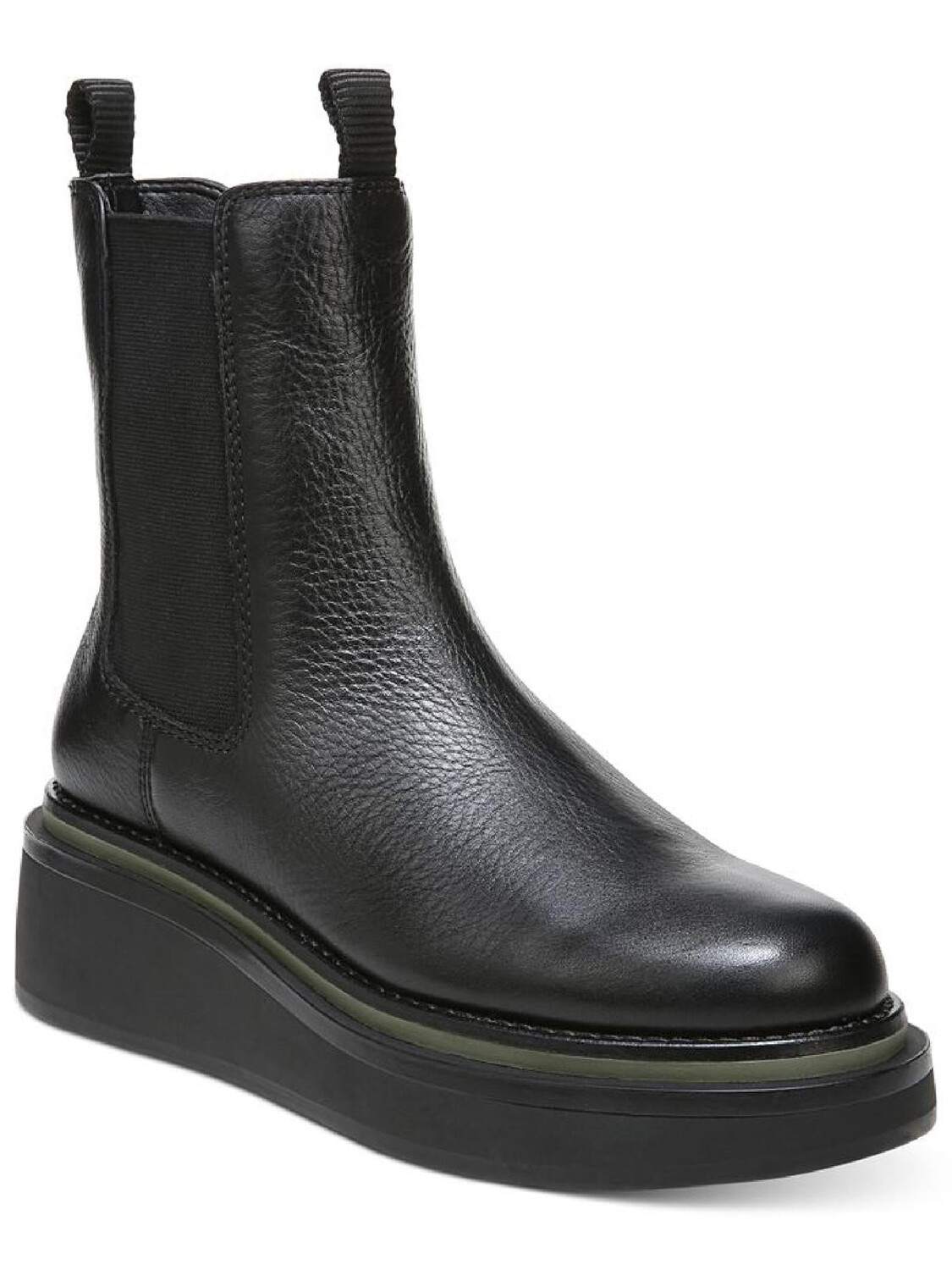 

Женские кожаные ботинки челси до середины икры Kolton Sam Edelman, цвет Black Leather