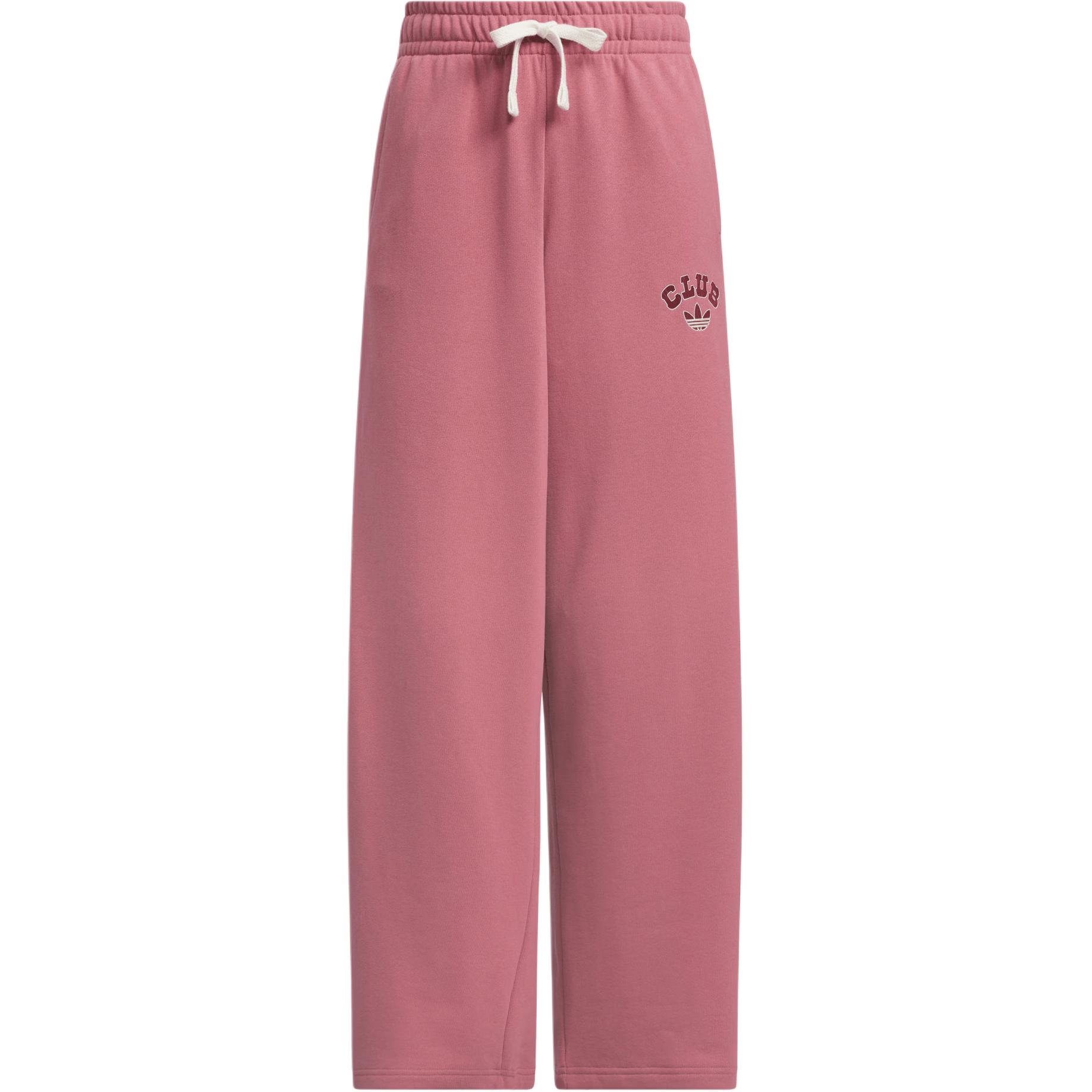 Adidas Originals Широкие спортивные брюки FW24 Casual женские темно-розовые — фото 3