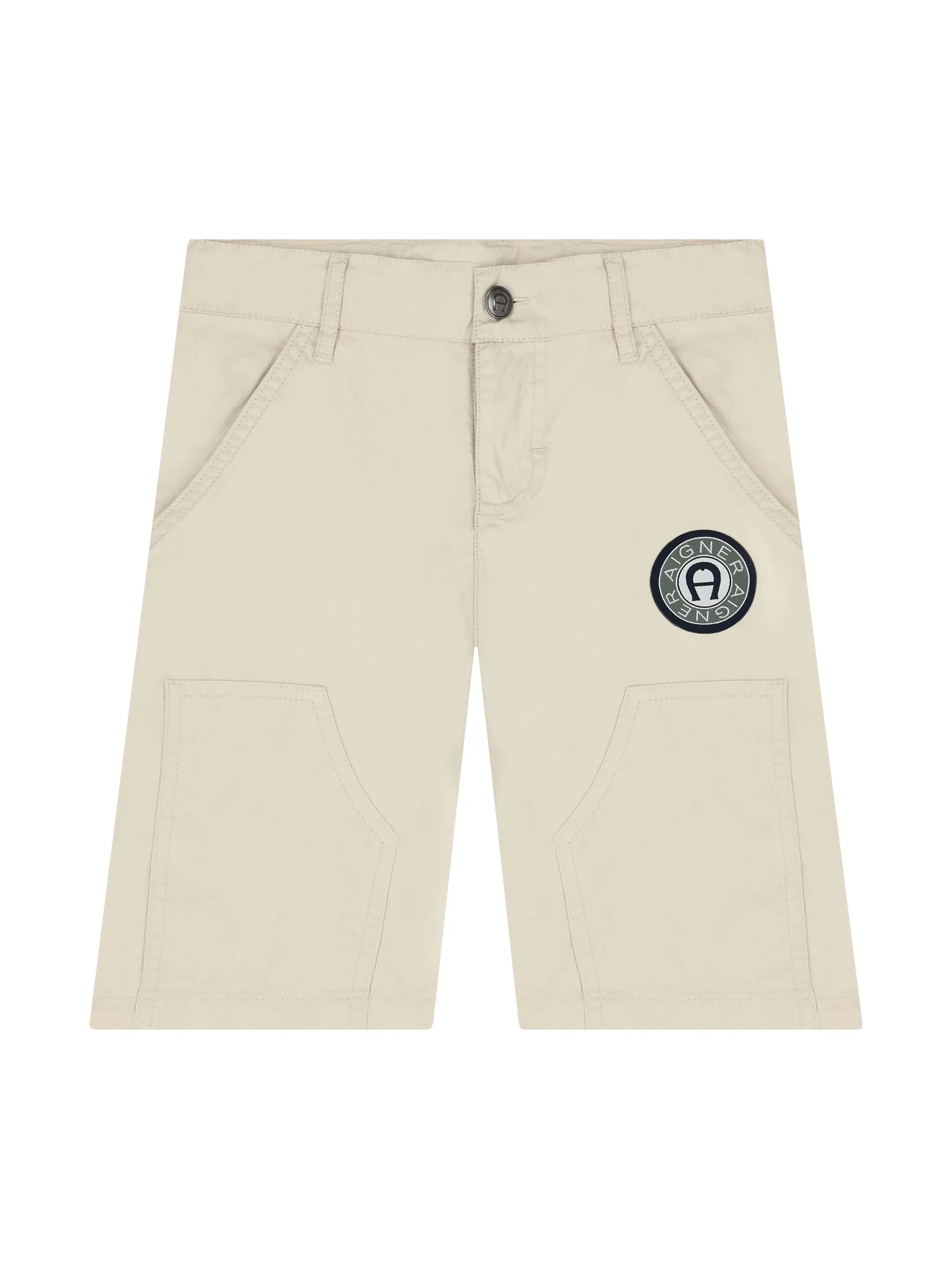 

Шорты с нашивкой-логотипом Aigner Kids, бежевый