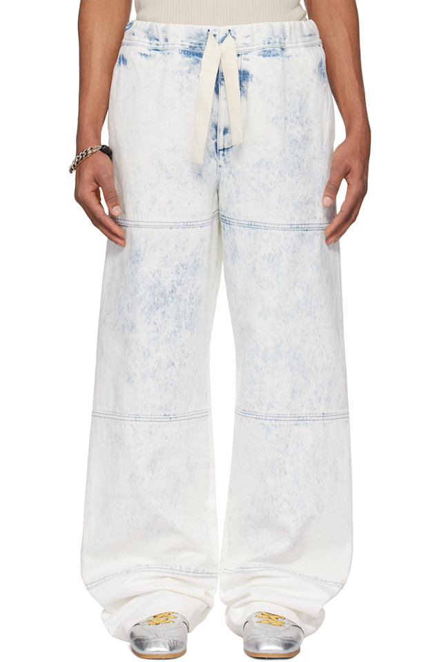 

Джинсы на шнурке Dries Van Noten, синий