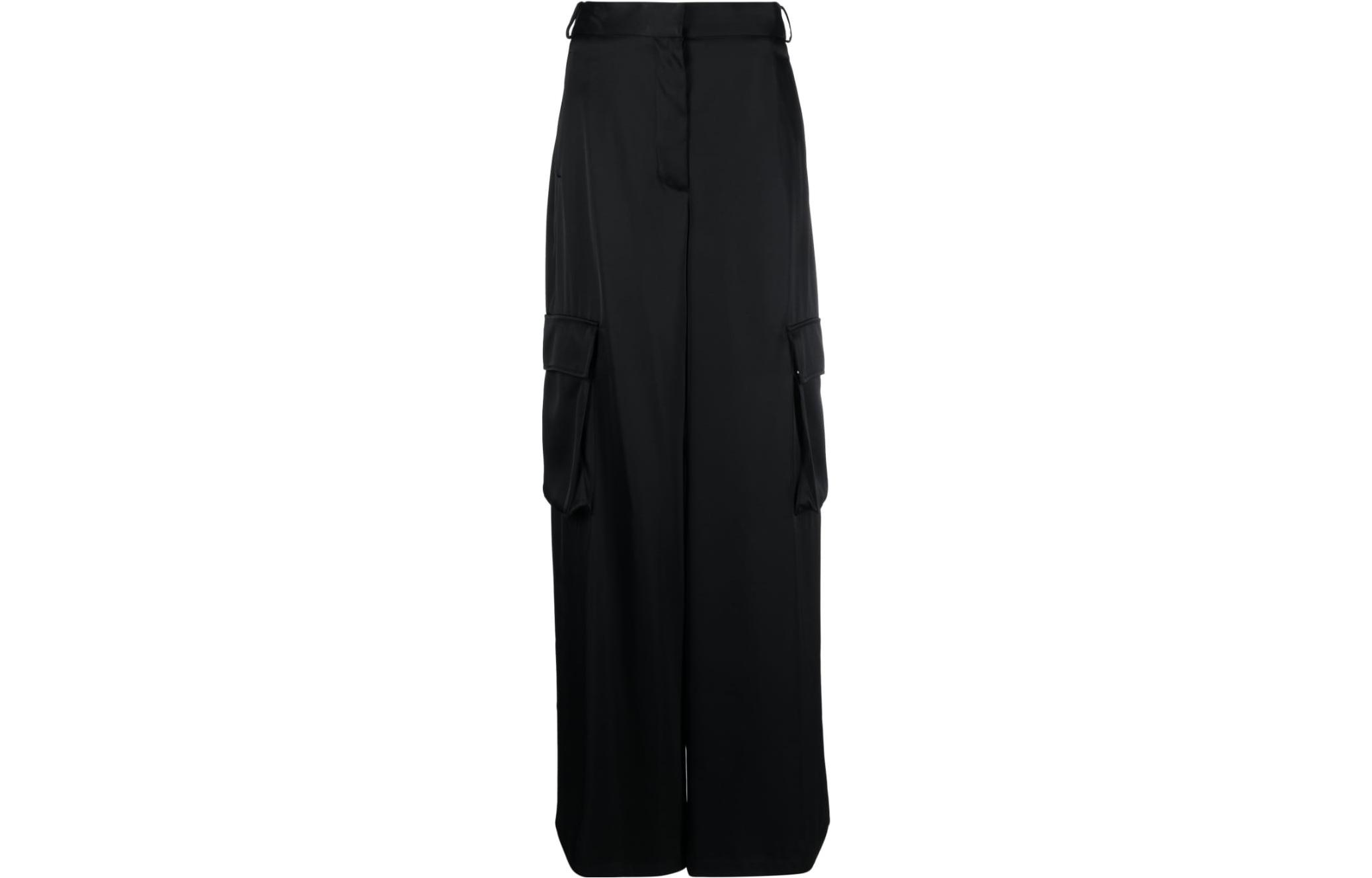 

Прямые брюки с классическим кроем VERSACE, черный