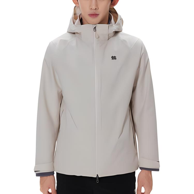 

KOLON SPORT Ветровка мужская водонепроницаемая ветрозащитная дышащая утепленная легкая, White Birch