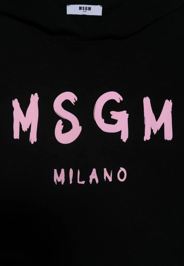 Худи детское, хлопок, белый Msgm — фото 2