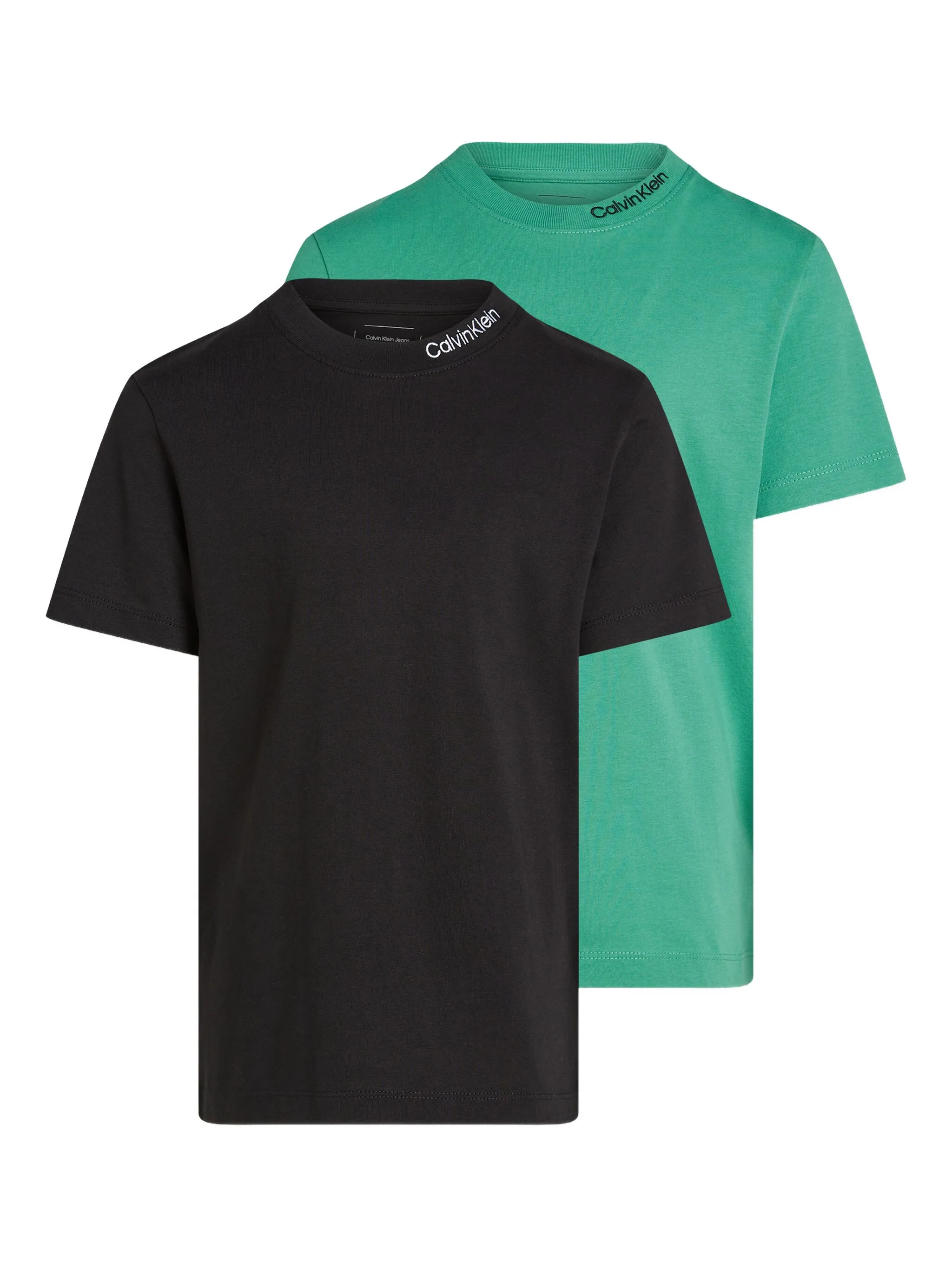 

Комплект из двух футболок с вышитым логотипом Calvin Klein Kids, черный