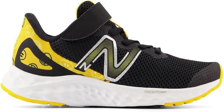 Детские кроссовки для бега New Balance Fresh Foam Arishi V4, черный/оранжевый — фото 3