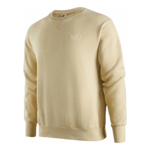 

Толстовка Men's Nike NAI-KE Cha Nai-Ke Cha Series Solid Color Round Neck Pullover Sports Team Gold, мультиколор