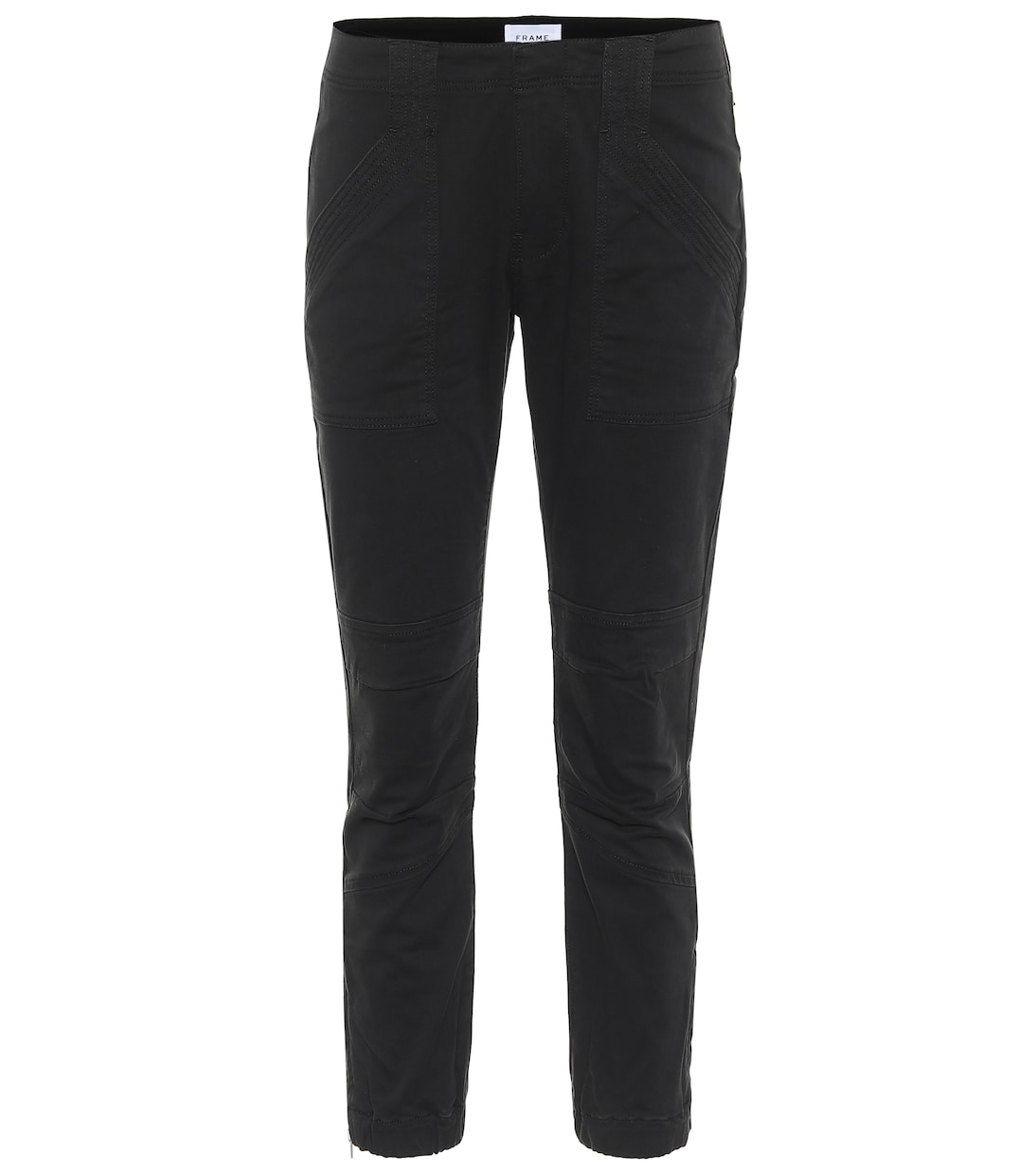 

Джинсы Moto Slim со средней посадкой Frame, Washed Black