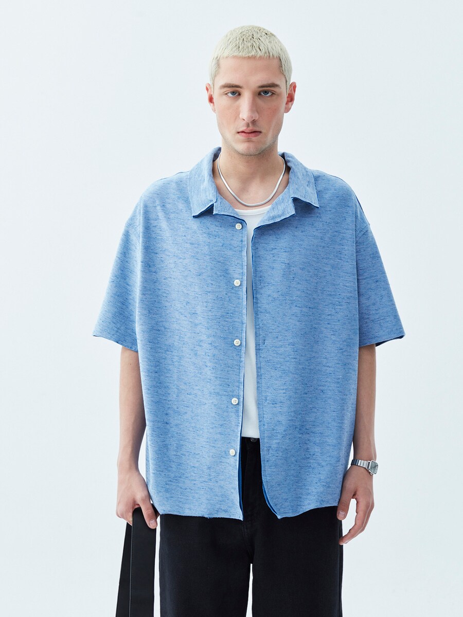 

Рубашка на пуговицах Comfort fit VAMOS CLO Minneapolis, цвет Indigo/Light blue