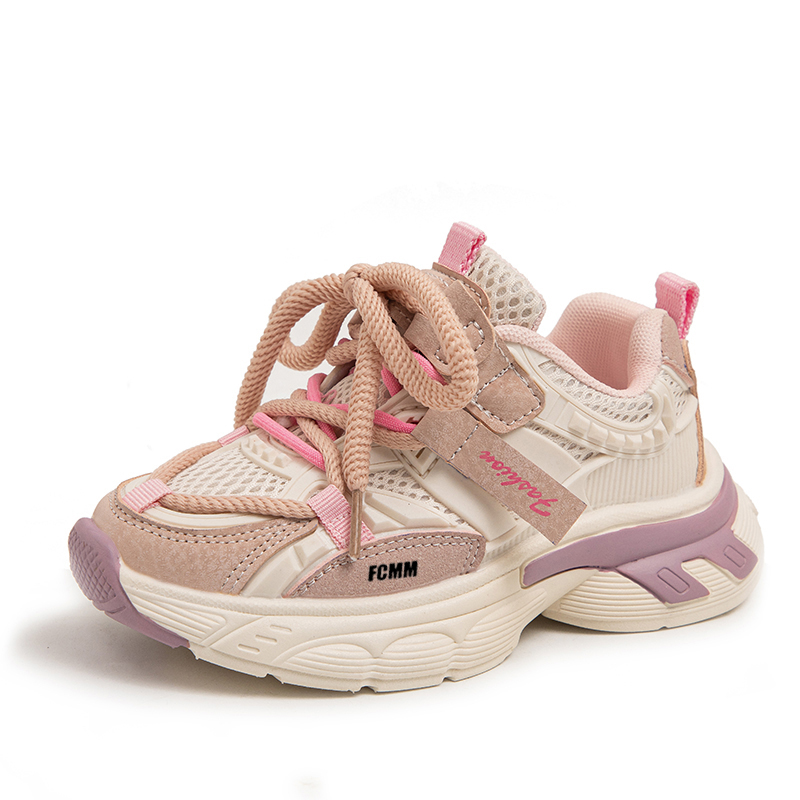 

Износостойкие дышащие кроссовки с низкой посадкой для детей FCMM, розовый