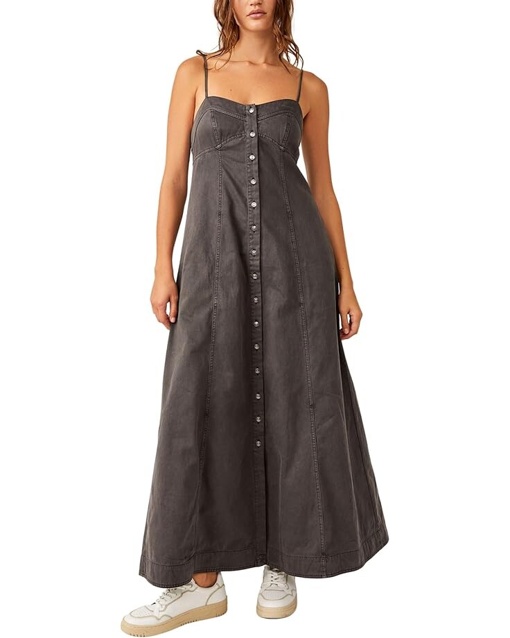 

Платье Free People Just Jill Maxi, цвет Black Pearl