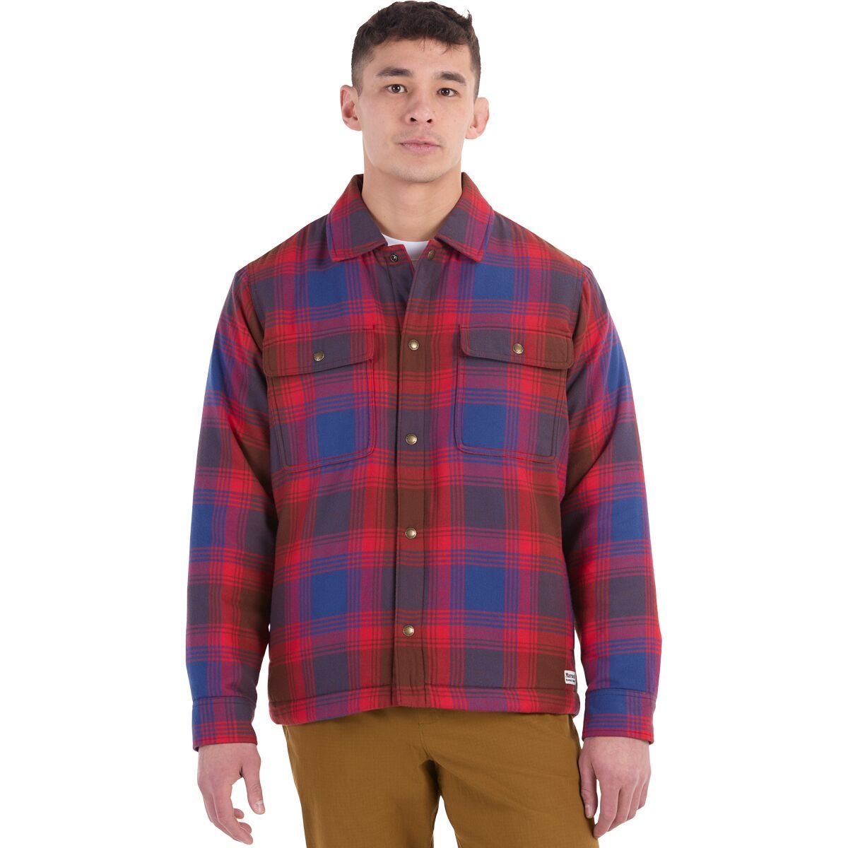 

Рубашка-пиджак из фланели с подкладкой sherpa Ridgefield Marmot, красный