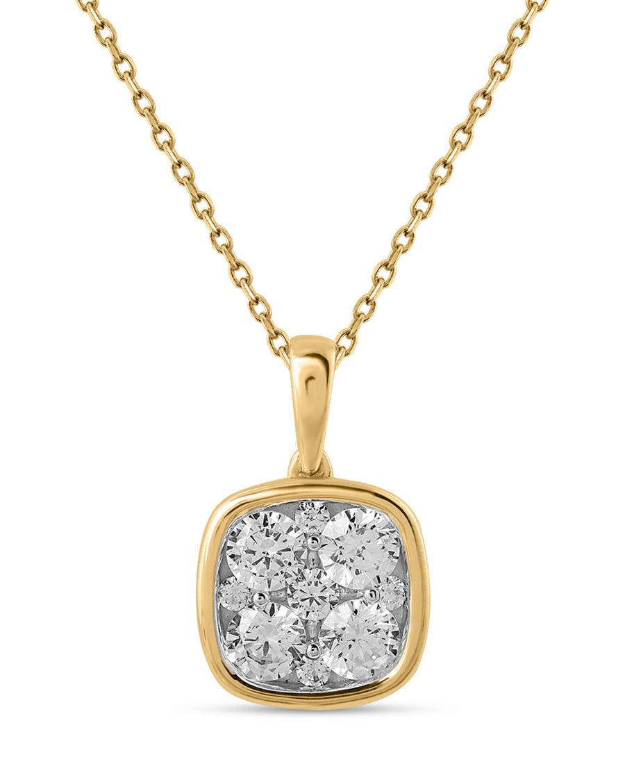 

Подвеска с бриллиантами (1 карат) в оправе из 14-каратного желтого золота Macy's, Yellow Gold