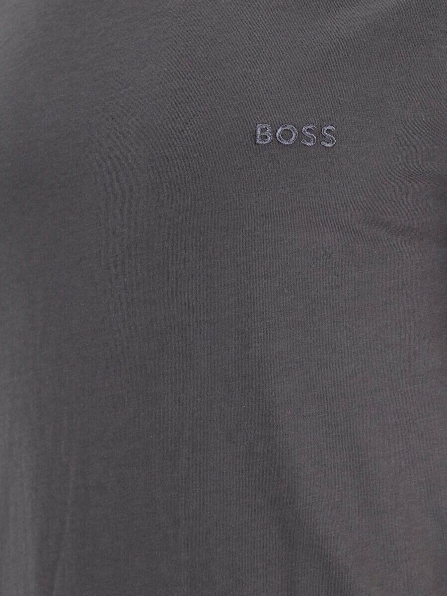 Классическая футболка BOSS Regular fit Shirt, цвет navy/graphite/black — фото 4