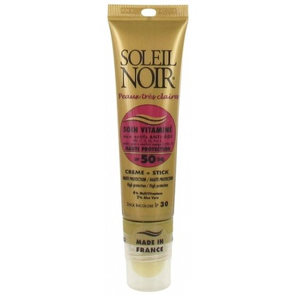 

Крем-уход Soleil Noir с витаминами SPF 50 20 мл + стик SPF 30 2 г Markenlos