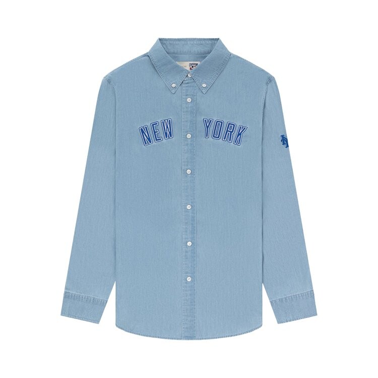 

Рубашка Aimé Leon Dore x New York Mets Chambray Shirt, цвет Light Washed