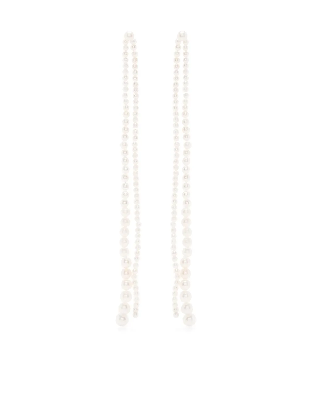 

Серьги-подвески Promenade de Perles из желтого золота Sophie Bille Brahe, белый
