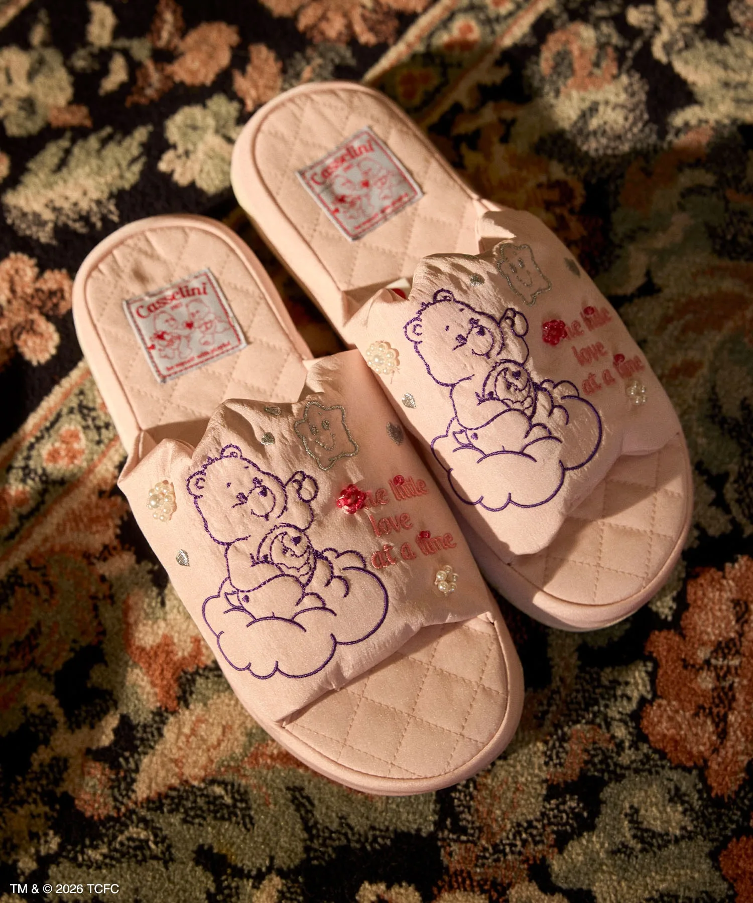 Домашние розовые тапочки Care Bears Casselini для дома — фото 4