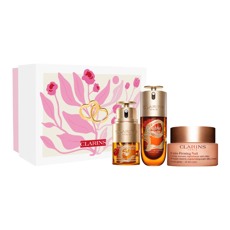 

Jiaoyunshi набор для ухода за кожей Dual Energy Trilogy увлажняющий успокаивающий 20мл+50мл+75мл CLARINS