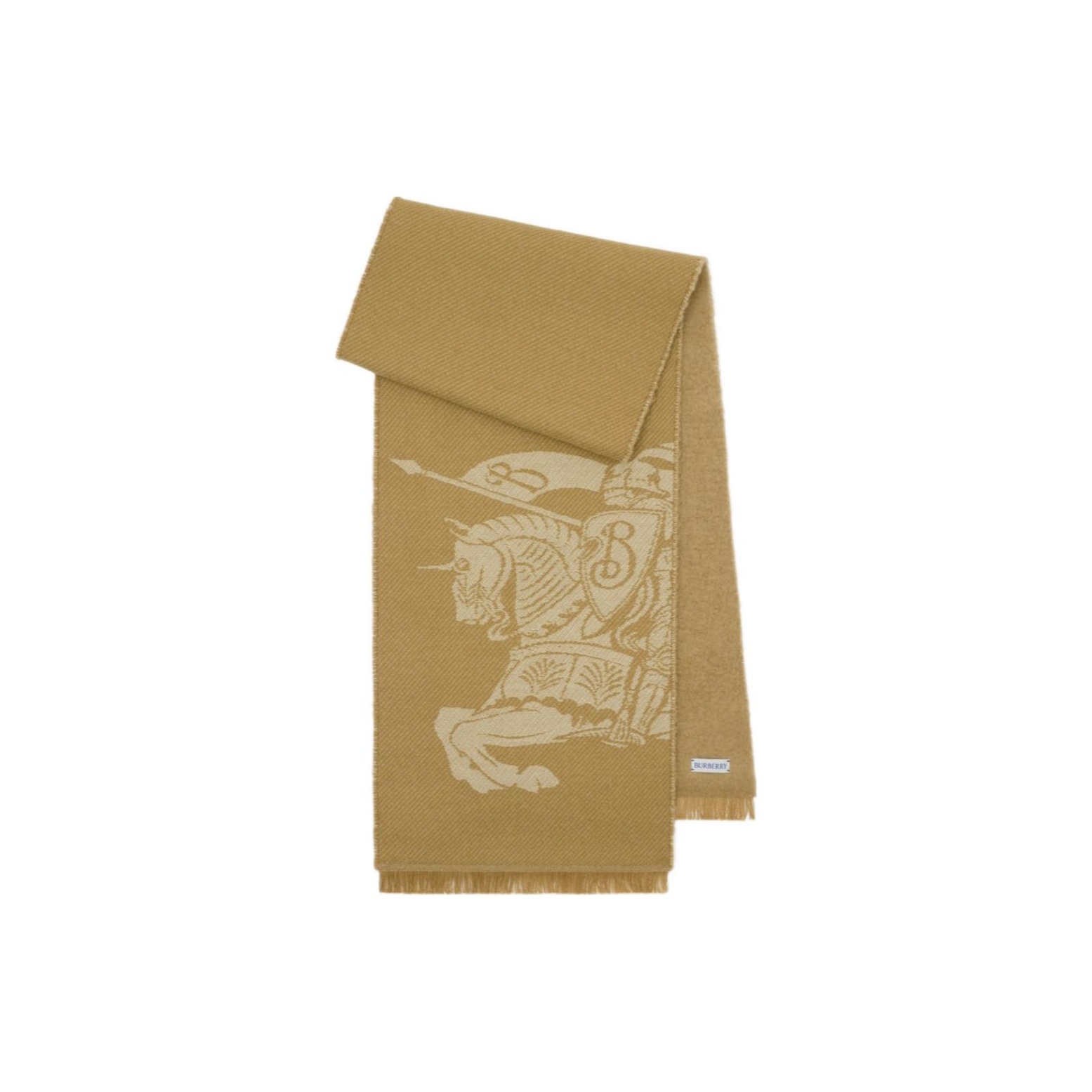 

Burberry Экд шерстяной шарф, Umber