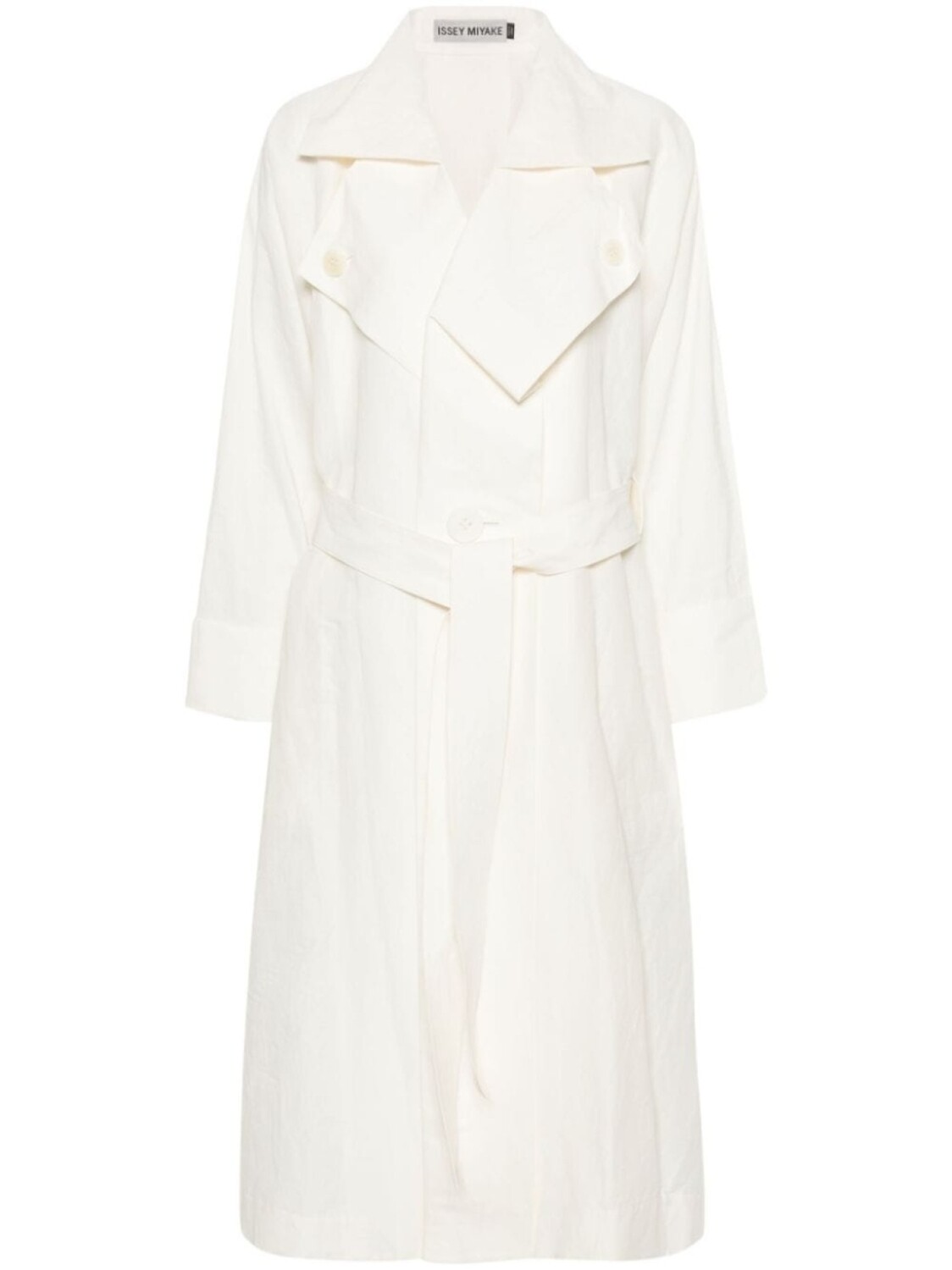 

Issey Miyake тренч Shaped Membrane, белый