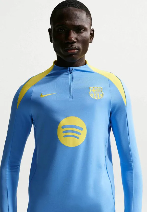 Футболка фк барселона, четвертый гол Nike Performance, University Blue/Opti Yellow Full Spon-Player — фото 3