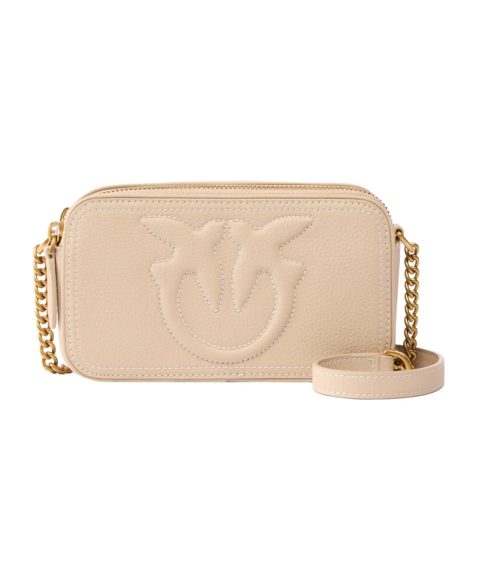 

Сумка для фотоаппарата «Любовные птицы» через плечо Pinko, желтый