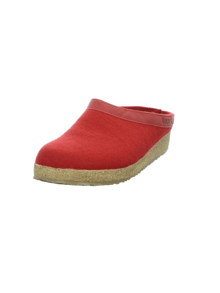 Мюли HAFLINGER Pantoffeln Grizzl Torben, цвет rubinrot