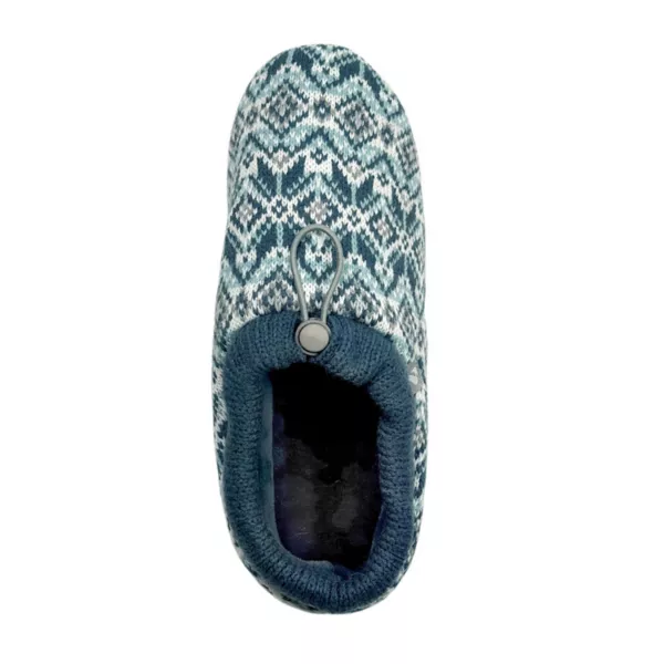 Женские тапочки Heatweaver Fairisle с регулируемой завязкой Heat Holders, синий — фото 3