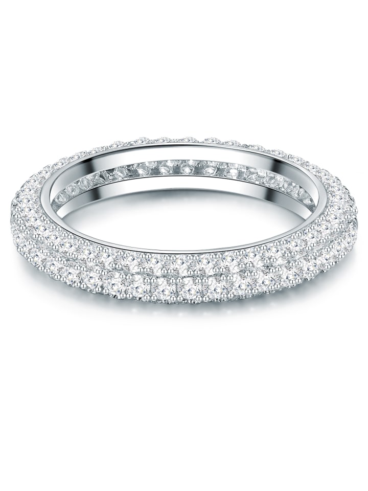 

Trilani Серебряное кольцо с кубическим цирконием в оправе из серебра