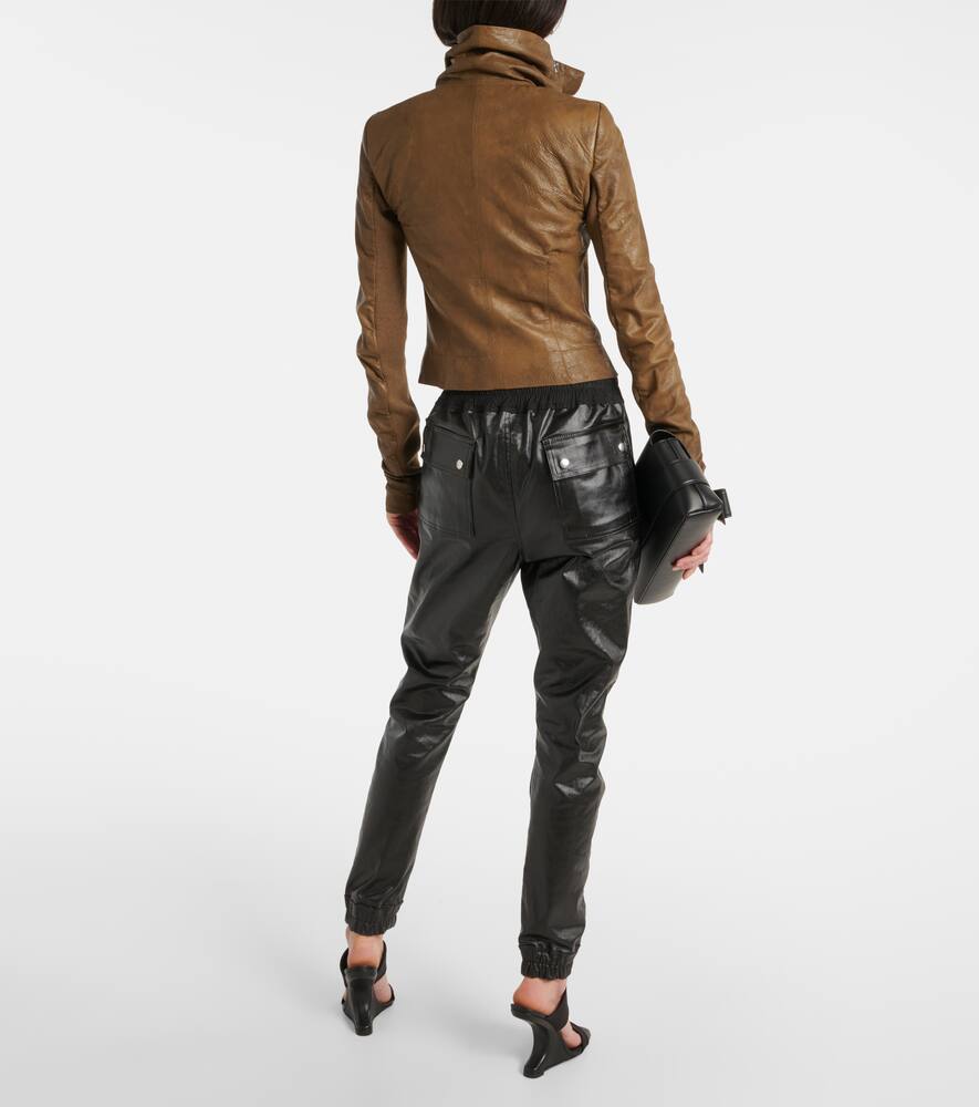 Асимметричная кожаная куртка байкера Rick Owens, Bean — фото 3