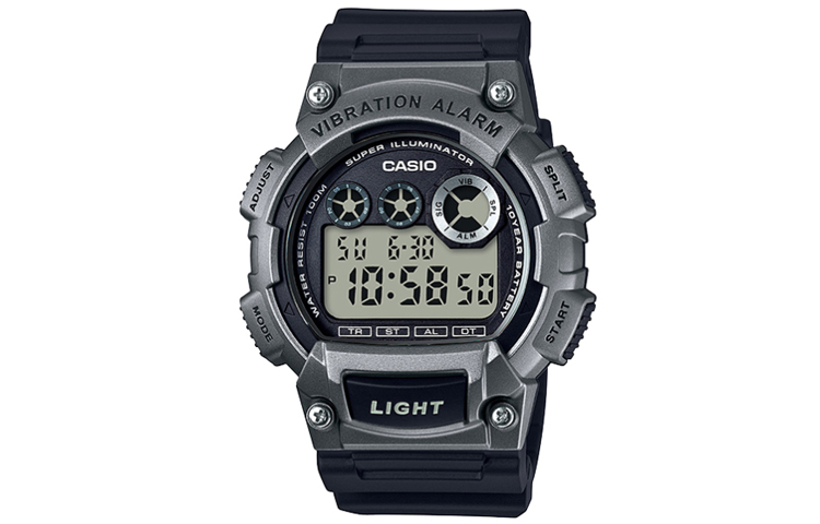 

CASIO Мужские молодежные черные часы W-735H-1A3