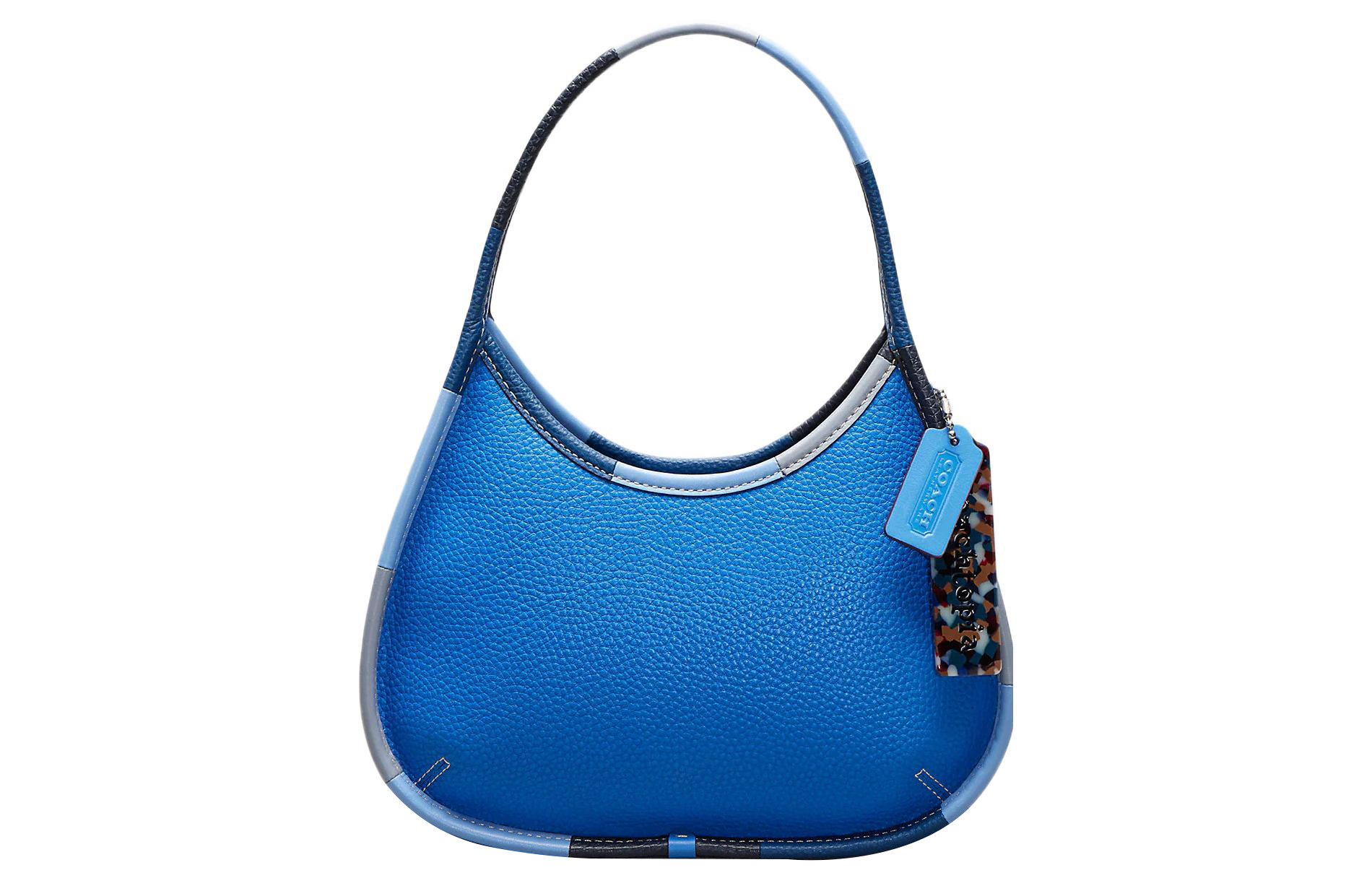 

COACH Кожаная сумка Ergo Patchwork с переработанной кожей, женская сумка через плечо, синяя