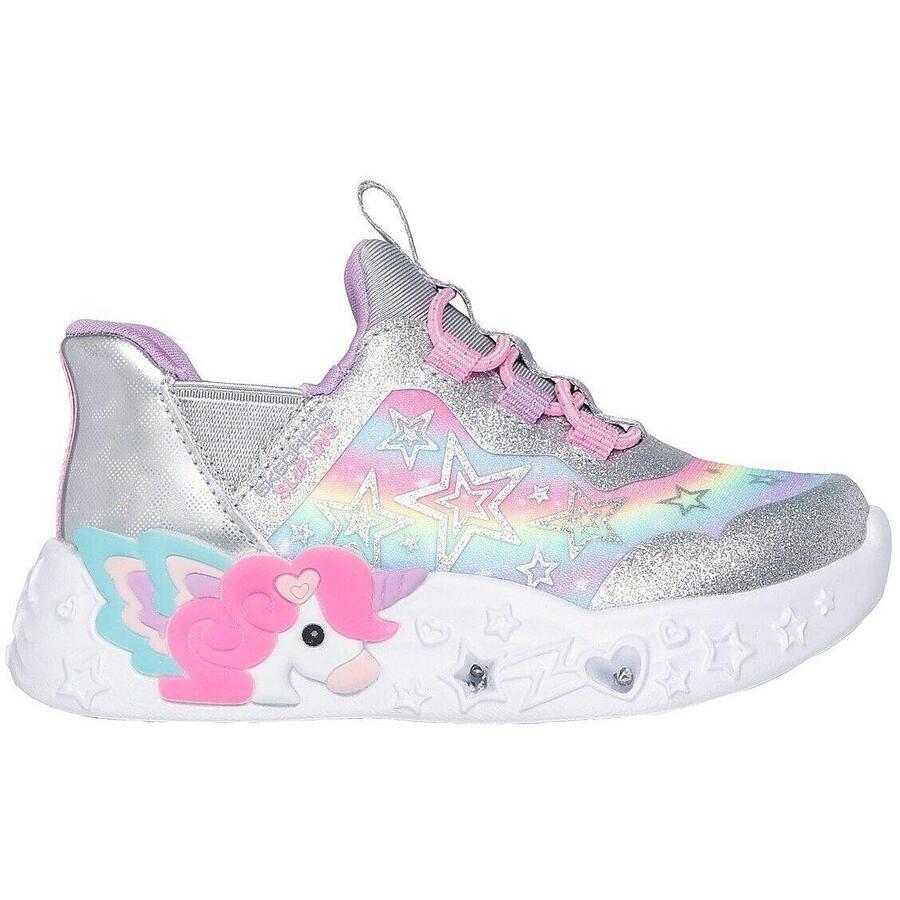 Кроссовки Skechers Unicorn Charmer-lil Starlite, разноцветные, детские — фото 3