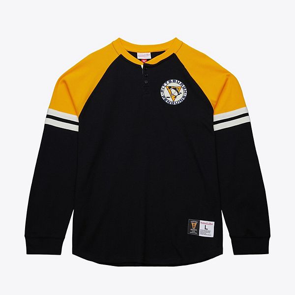 

Мужская черная футболка Pittsburgh Penguins с длинным рукавом Mitchell & Ness
