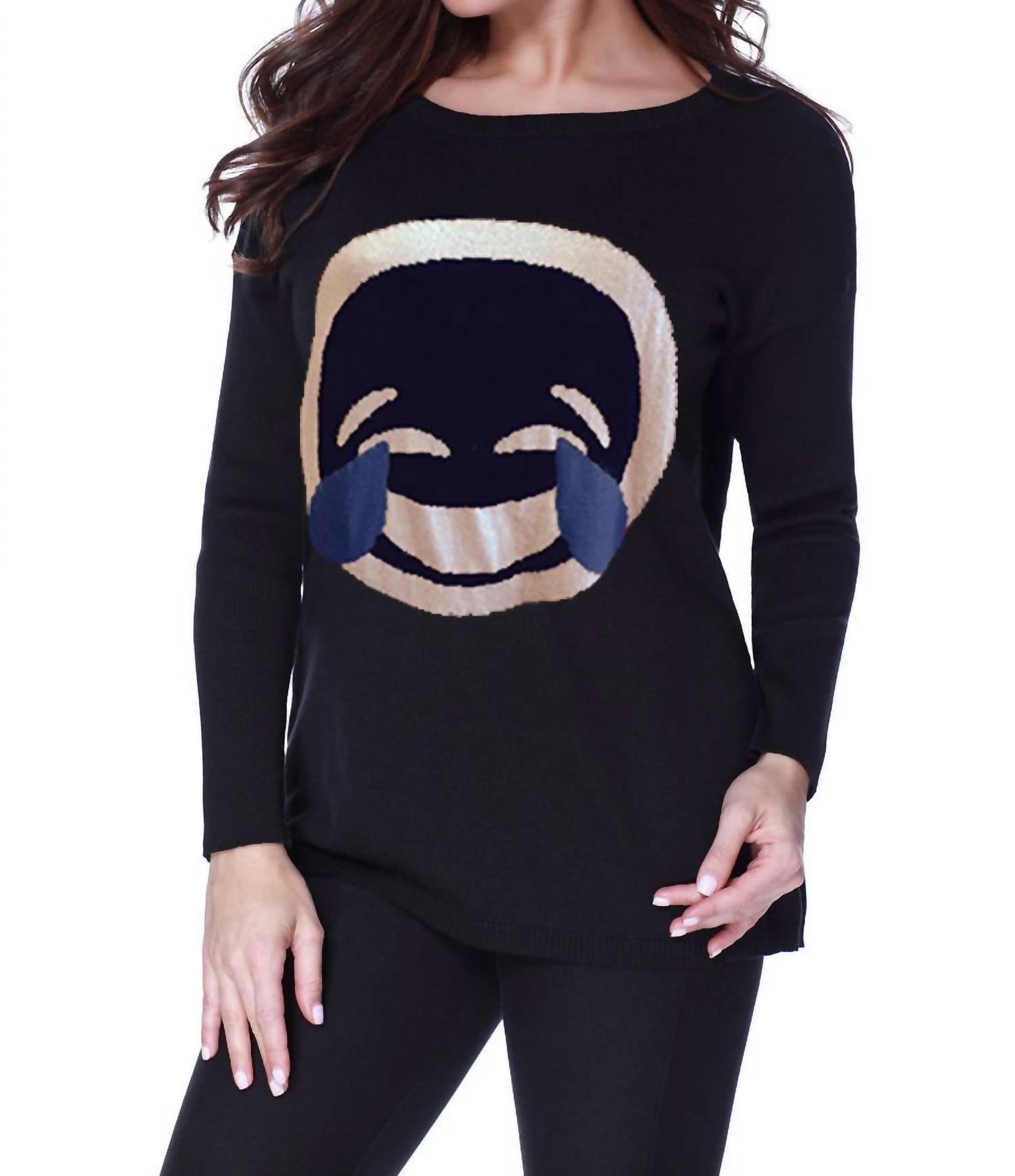 

Lol Emoji Топ в черном цвете Multi ANGEL