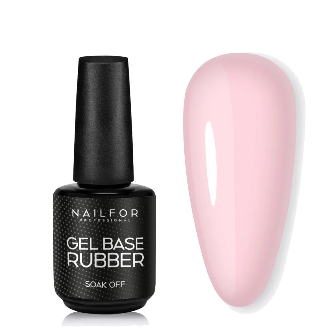 Каучуковая база NAILFOR Base Rubber 15 мл (Milky Rose) Nailfor, Milky Rose
