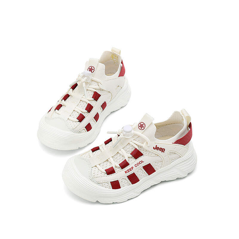 Кроссовки Jeep Kids Lifestyle Shoes Kids Low-top Rice/burgundy, цвет Rice/burgundy — фото 2