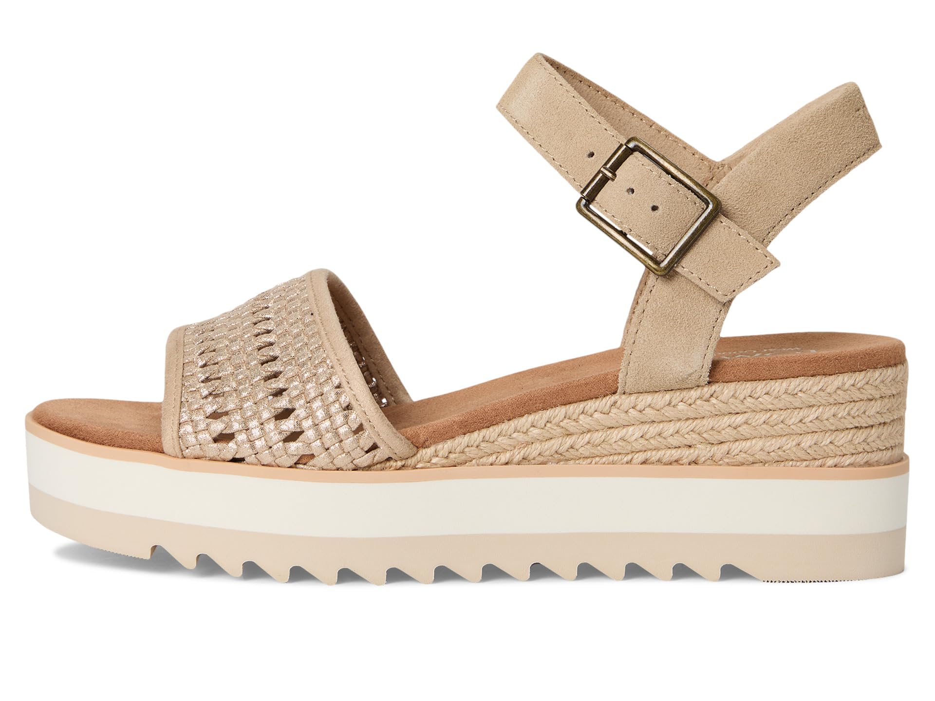 Сандалии TOMS Diana Sandal, цвет Champagne Metallic — фото 4