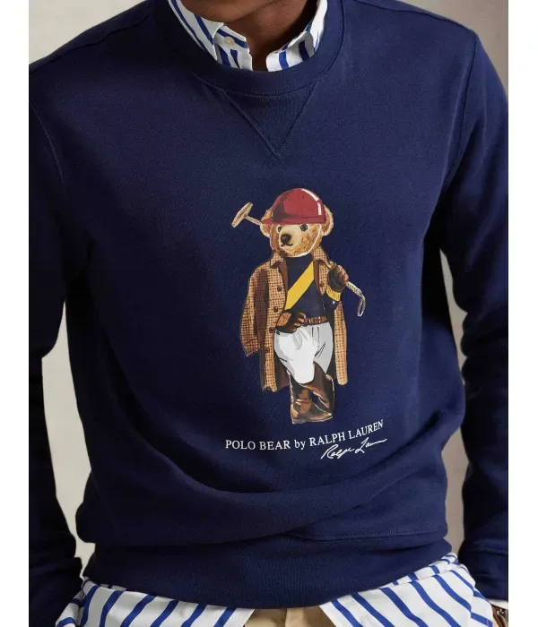 Толстовка straight fit Polo Ralph Lauren, темно-синий — фото 4