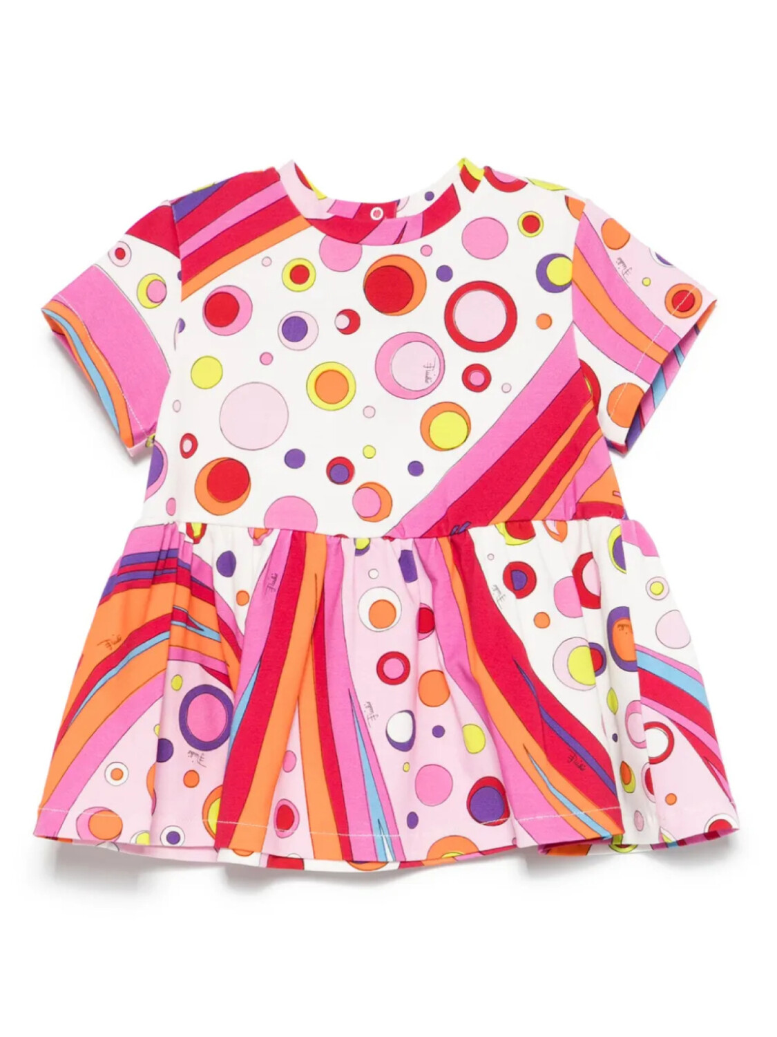 

PUCCI Junior платье с принтом Solid, белый